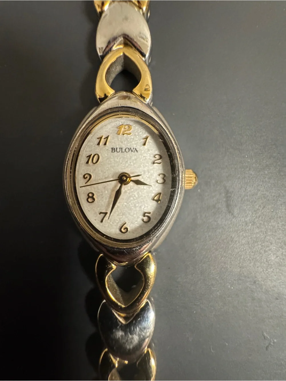 Bulova Women’s Two-Tone Oval Bracelet Watch - Gold & Silver